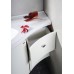 SAPHO Aila 55621 umývadlová skrinka 110x39cm, biela / strieborná, zásuvky vľavo