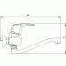 NOVASERVIS METALIA drezová alebo umývadlová nástenná batéria 150mm chróm-stand.50070 / A,0