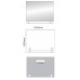 SAPHO WEGA 60092 zrkadlo 100x80cm s Polici