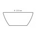 VETRO-PLUS Misa square 23,5cm des.Apples 60CS0763