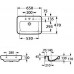 Roca Dama Senso Square umývadlo 65 x 47 cm 732751A000