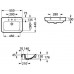 Roca Dama Senso Square umývadlo 55 x 44 cm 732751C000