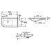 Roca Nexo asymetrické umývadlo s doskou na pravej strane 90 x 49,5 cm 7327648000