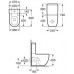 Roca Meridian WC misa kapotovaná kombi compact, hlboké splachovanie 7342248000