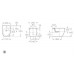 Roca Meridian Compacto bidet stojaci kapotovaný7357247000