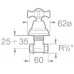 Roca Florentina uzatvárací podomietkový ventil 3 / 4 "F studená chróm 75061386A0