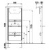 Jika PRO Urinal SYSTEM podomietkový modul pre urinál 893657