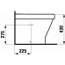 LAUFEN LB3 3268.1.400.308.1 Stojací bidet, s 3 otvormi pre batériu, LCC