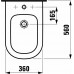 LAUFEN LB3 3268.1.400.308.1 Stojací bidet, s 3 otvormi pre batériu, LCC
