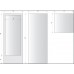 TEIKO DORA priemyselný sprchovací box so závesom 90x90 cm V404090N00T21000