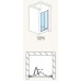 RONAL TOPK TOP-Line zalamovacie dvere 90 cm, aluchrom / Durlux TOPK09005022