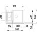 BLANCO METRA 6 drez biela sifón komplet 516173