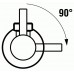 Jika MIO rohový ventil 3 / 8 "-1 / 2" chróm, balenie 2ks H3727100040101