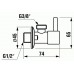 Jika MIO rohový ventil 3 / 8 "-1 / 2" chróm, balenie 2ks H3727100040101