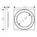Hansgrohe AXOR Predlžovací rozeta 172 x 172 mm 98860000