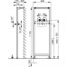 ALCAPLAST montážny rám pre batérie (stavebná výška 1,2 m) A104B/1200
