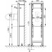 ALCAPLAST montážny rám pre madlo (stavebná výška 1,2 m) A106/1200
