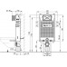 ALCAPLAST Renovmodul - Predstenový inštalačný systém pre zamurovanie A115/1000
