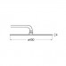 Roca Vintage XL horná sprcha 40 cm A5B9250C00