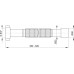 ALCAPLAST Flexi pripojenie 5/4 "x 32/40mm plast A705