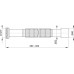 ALCAPLAST Flexi pripojenie 5/4 "x 32/40mm kov A706