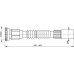 ALCAPLAST Flexi pripojenie 6/4 "x 40mm kov A790