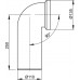 ALCAPLAST Dopojenie k WC - koleno 90 ° A90-90