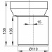ALCAPLAST Dopojenie k WC - nátrubok excentrický A92