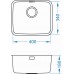 ALVEUS LUNO 20 kuchynský drez nerez, 400 x 340 mm 1128740