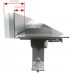 ALCAPLAST Flexible Low Podlahový žľab 550 mm s okrajom pre perforovaný rošt APZ104-550