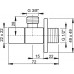 ALCAPLAST Ventil rohový štvorhran 1/2 "× 3/8", hranatý ARV002