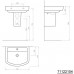 AQUALINE BASIC keramické umývadlo 55x45cm, biela 71122104