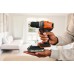 Black & Decker BCD382D2XK Vŕtací skrutkovač (45Nm/18V/2x2,0Ah), kufor