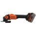 Black & Decker BCG6L8F1S Akumulátorová bezuhlíková uhlová brúska (18V/1x4,0Ah)