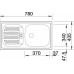BLANCO set FLEX MINI drez nerez 780 x 435 mm + TIVO batéria chróm