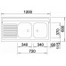 BLANCO R-ZS 12x6-2 Nerez prírodné lesk obojstranné prevedenie 510505