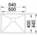 BLANCO ZEROX 500 U Infini Nerez hodvábny lesk bez tiahla C-Overflow 521589