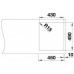 BLANCO ANDANO 400 IF / A Infini Nerez hodvábny lesk s excentrom PushControl 525244