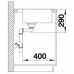 BLANCO ANDANO 400 IF / A Infini Nerez hodvábny lesk s excentrom PushControl 525244