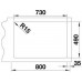 BLANCO ANDANO 700 IF / A Infini Nerez hodvábny lesk s excentrom PushControl 525246