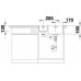 BLANCO ANDANO 340/180 IF / A Infini Nerez hodvábny lesk s excentrom PushControl 525247