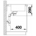 BLANCO ANDANO 340/180 IF / A Infini Nerez hodvábny lesk s excentrom PushControl 525247