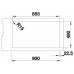 BLANCO Andante 400/400 IF / A Infini Nerez hodvábny lesk s excentrom PushControl 525249