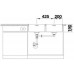 BLANCO Andante 400/400 IF / A Infini Nerez hodvábny lesk s excentrom PushControl 525249