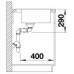 BLANCO Andante 400/400 IF / A Infini Nerez hodvábny lesk s excentrom PushControl 525249