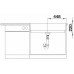BLANCO VINTERA XL 9-UF silgranit betón-style bez excentru 526109