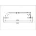 NIMCO UNIVERSAL madlo, úprava chróm 300x19mm BM3035C-26