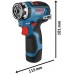 BOSCH GSR 12V-35 FC 2x3.0Ah, 4 adapte, L-Boxx Akumulátorový vŕtací skrutkovač 06019H3000