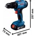 BOSCH GSB 183-LI PROFESSIONAL Aku príklepový vŕtací skrutkovač, 1x 2,0 Ah 06019K9101