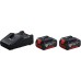 BOSCH Kombinovaná súprava: GDX 180-LI + GWS 180-LI + 2 akumulátory 4,0 Ah 0615990N1U